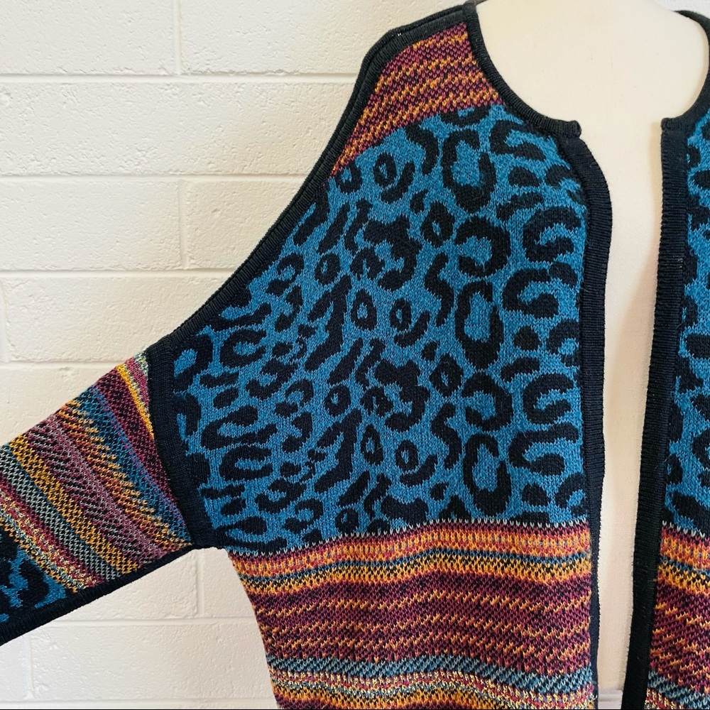 Leon & Harper. Wool Blend Slouchy Cardigan. 16-18 - Picture 4 of 12